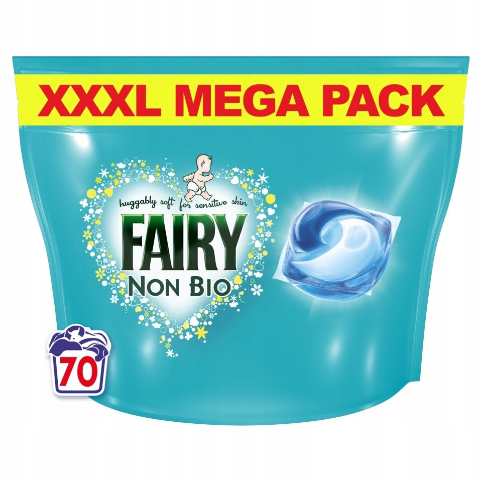 Levně Fairy Non Bio Pods kapsle na praní pro miminka, citlivá pokožka, 70 kusů
