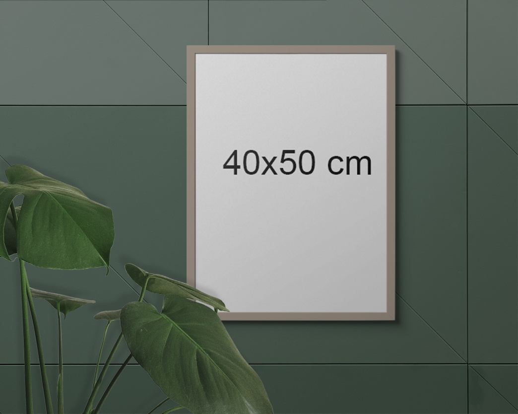 RAMKA DREWNIANA na zdjęcia FOTO RAMA 40x50 #4e #e Kolor odcienie brązu i beżu odcienie szarości i srebra