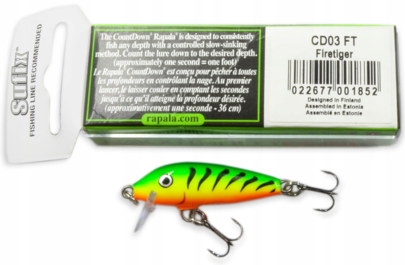 Wobler Rapala Countdown 3cm Ft Tonący Pstrąg Kleń Jaź 4g