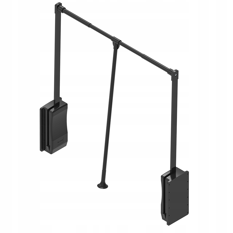 Pantograf Rejs Lifter Vešiak Spúšťacia Tyč Do Skrine 54-71 cm Čierny