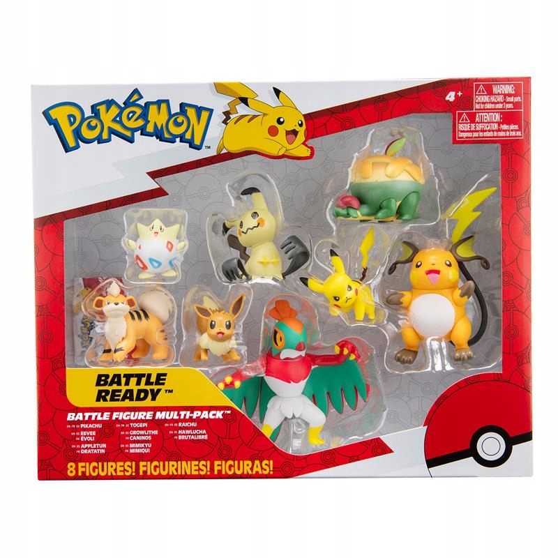 

Pokemon Zestaw 8 Figurek Bitewne S9 Raichu PKW2687