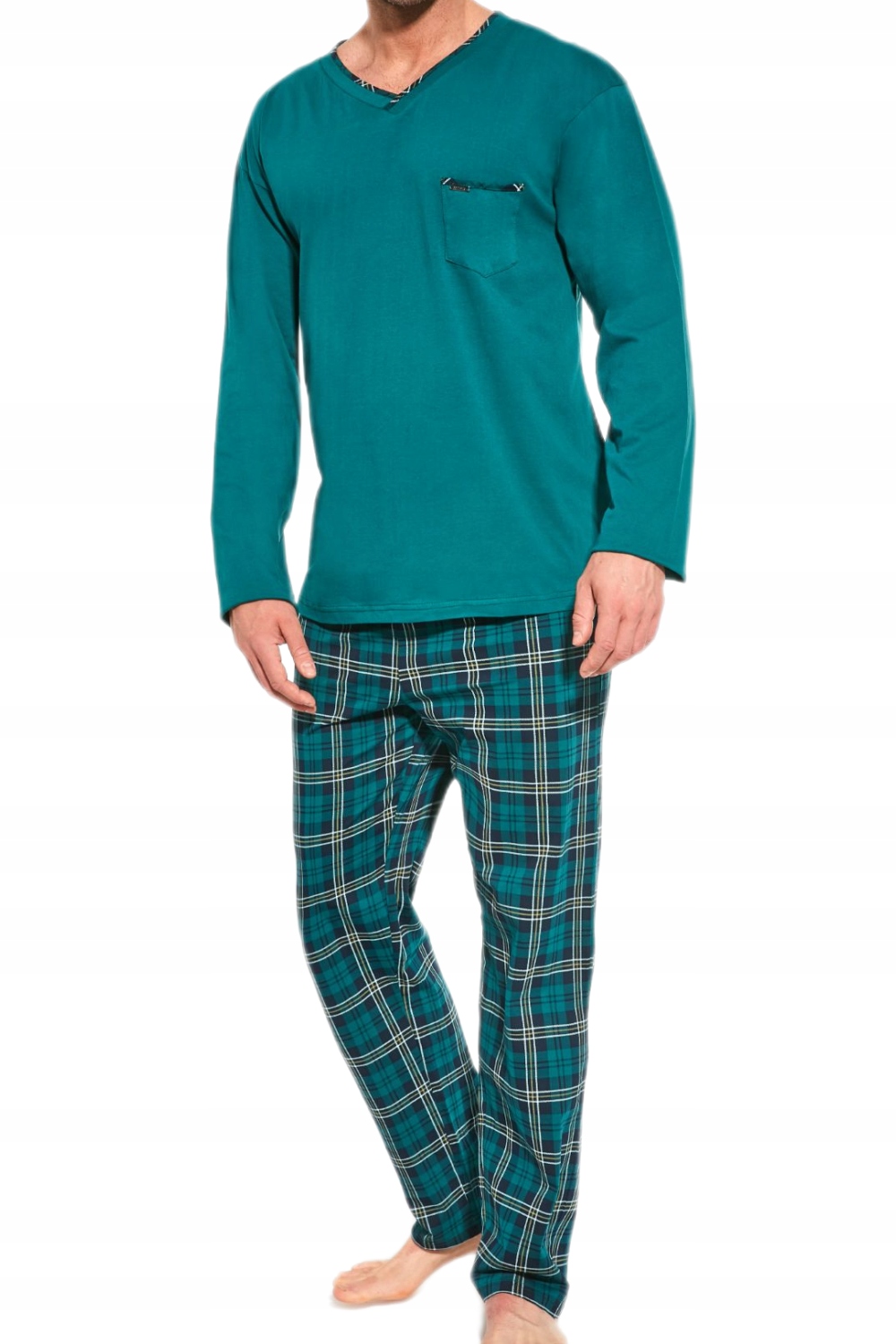 Pánské bavlněné pyžamo Cornette George 122/217 zelené [Velikost 2XL]