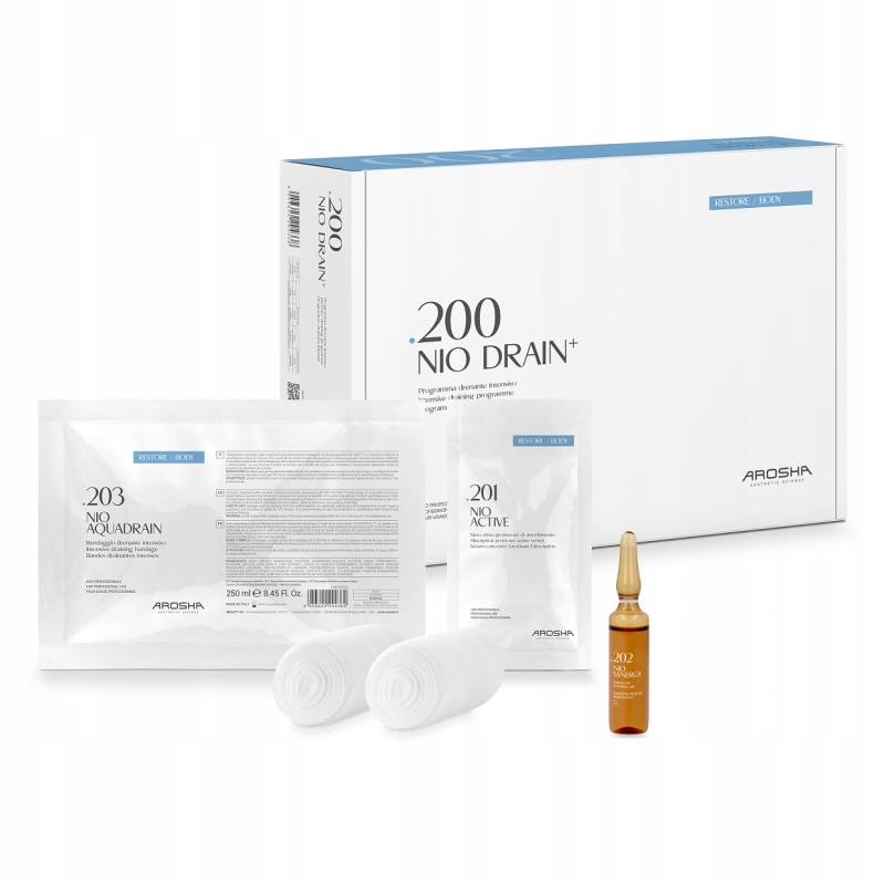 Nio Drain Zestaw Zabiegowy Cellulit Wodny Obrzęk 4 zabiegi Wyszczuplający