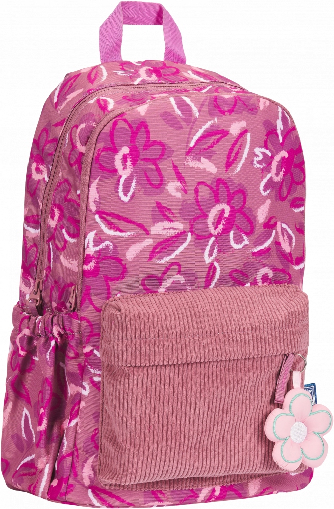 Plecak szkolny Oxford Bloom ciemno różowy 26l
