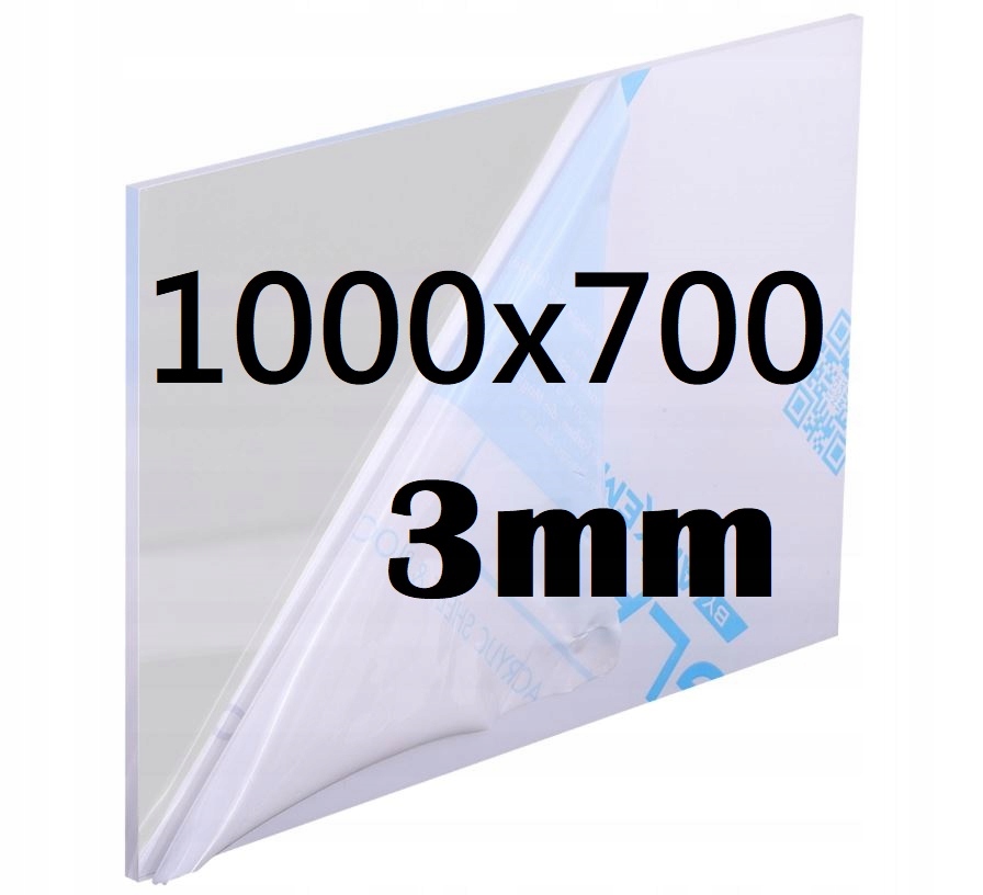 Plexi Plexi Plexi Plexa na míru 100 x 70 cm x 3 mm Bezbarvá Deska