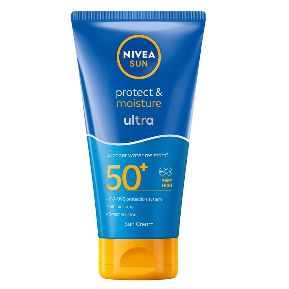Nivea Sun Protect & Moisture Hydratační Krém Na Opalování SPF50+ 150 Ml