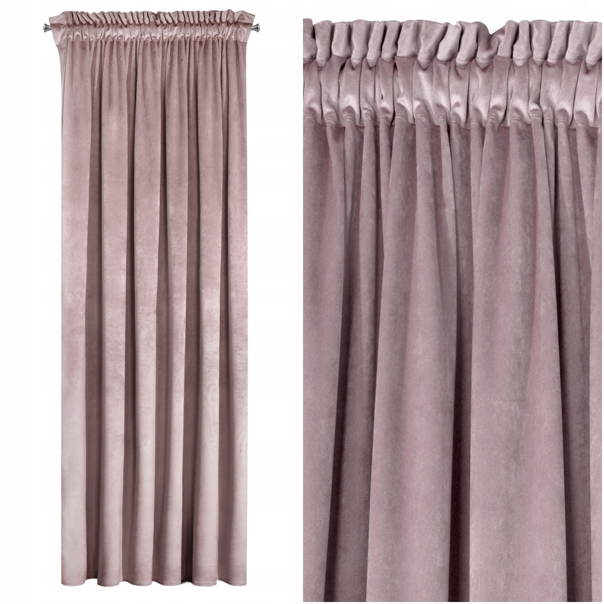 

Designerska zasłona 140x270 Velvet na taśmie Loft