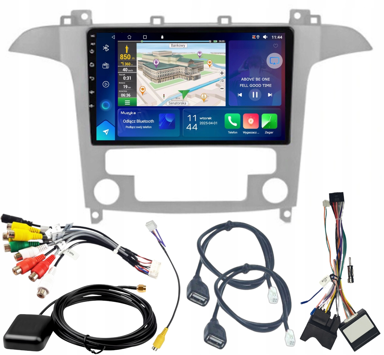 Autorádio Gps Ford Smax Galaxy Carplay Android Auto 2GB 64GB