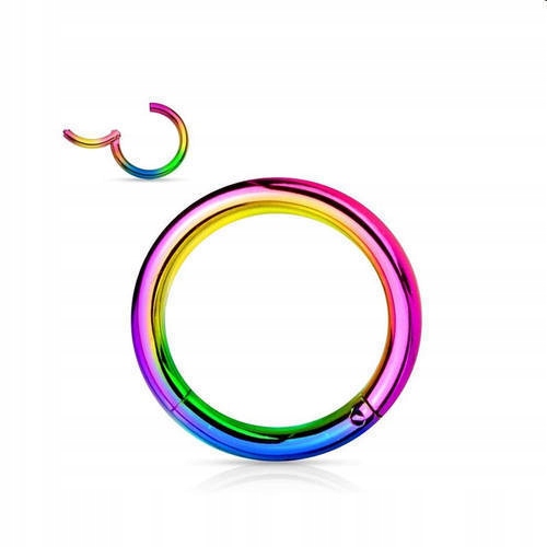 Kolczyk kółko clicker kolorowy PIERCING 1,2/10