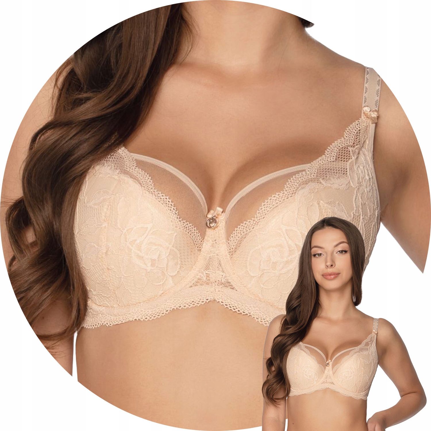 Gaia 931 Veronika Podprsenka Semi Soft béžová 85B