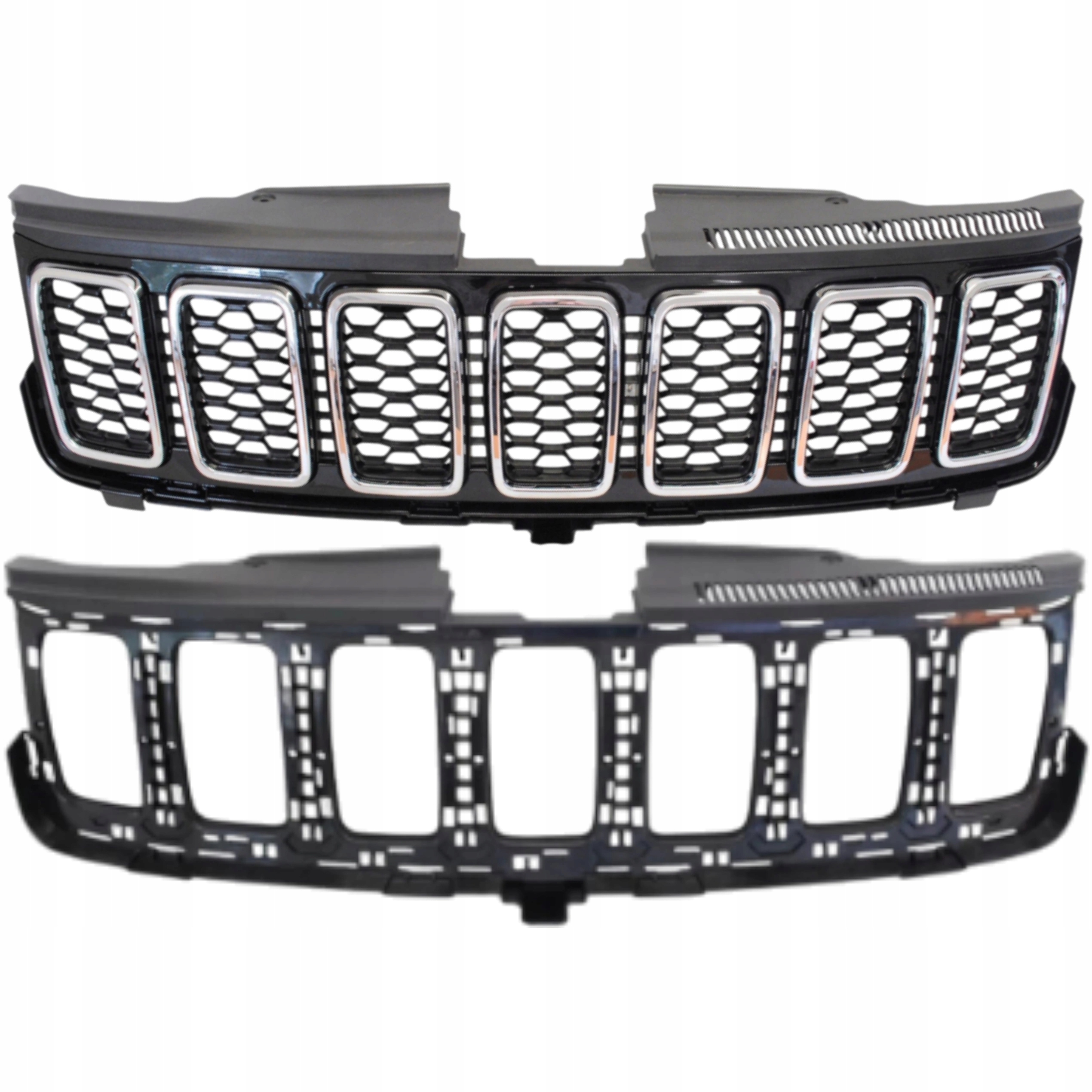 atrapa grilu nárazníku Jeep Grand Cherokee WK2 chromovaná 2017+ upevnění