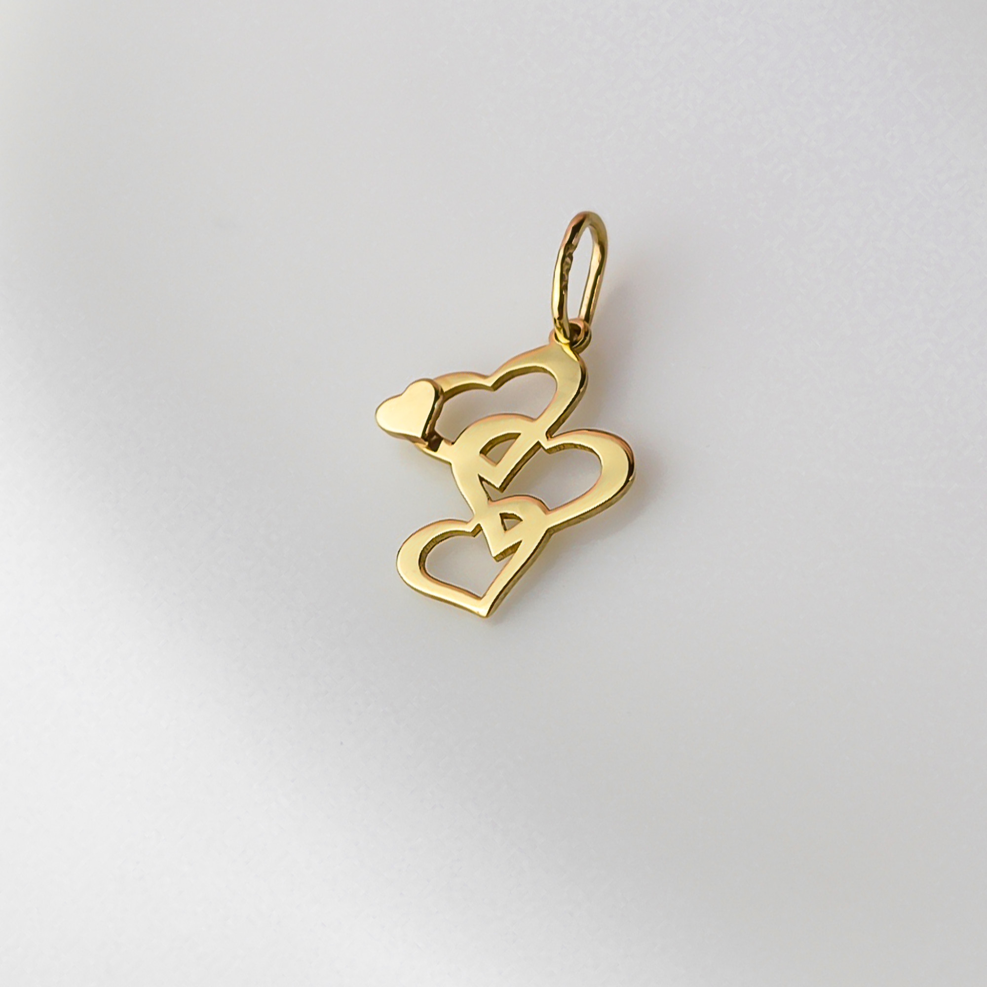 Zlatý přívěsek srdíčka ryzost 585