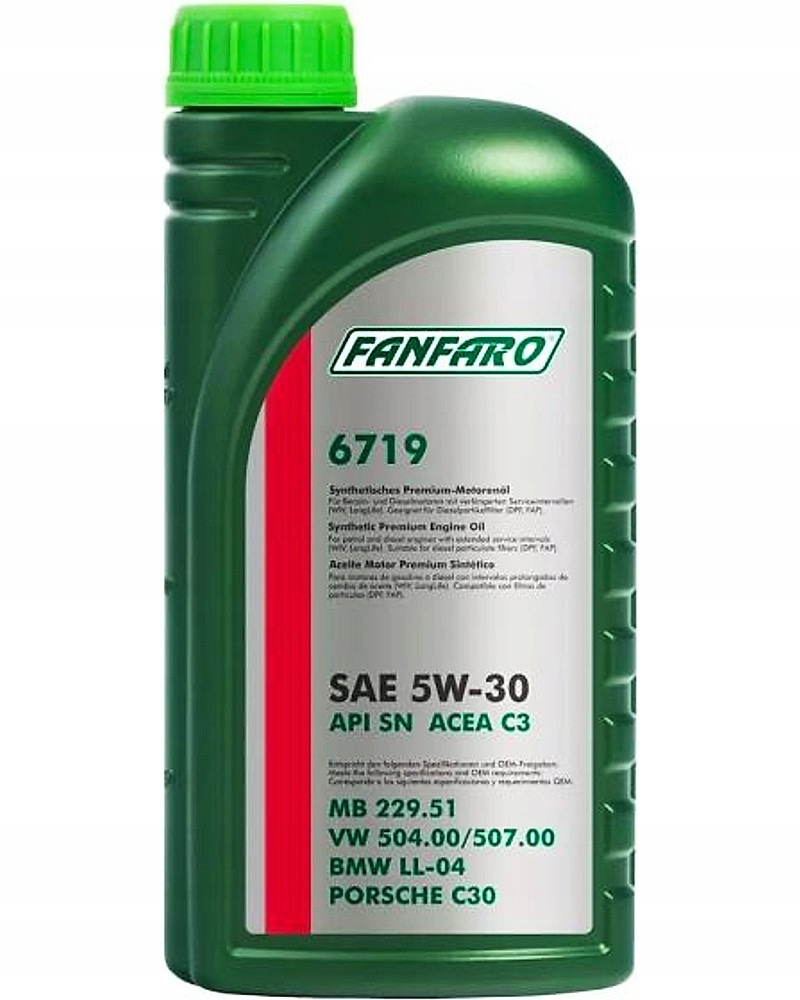 FF6719-1 Olej Do Vag 5W30 1L Sn C3 229.51 504.00 507.00 LL04 C30