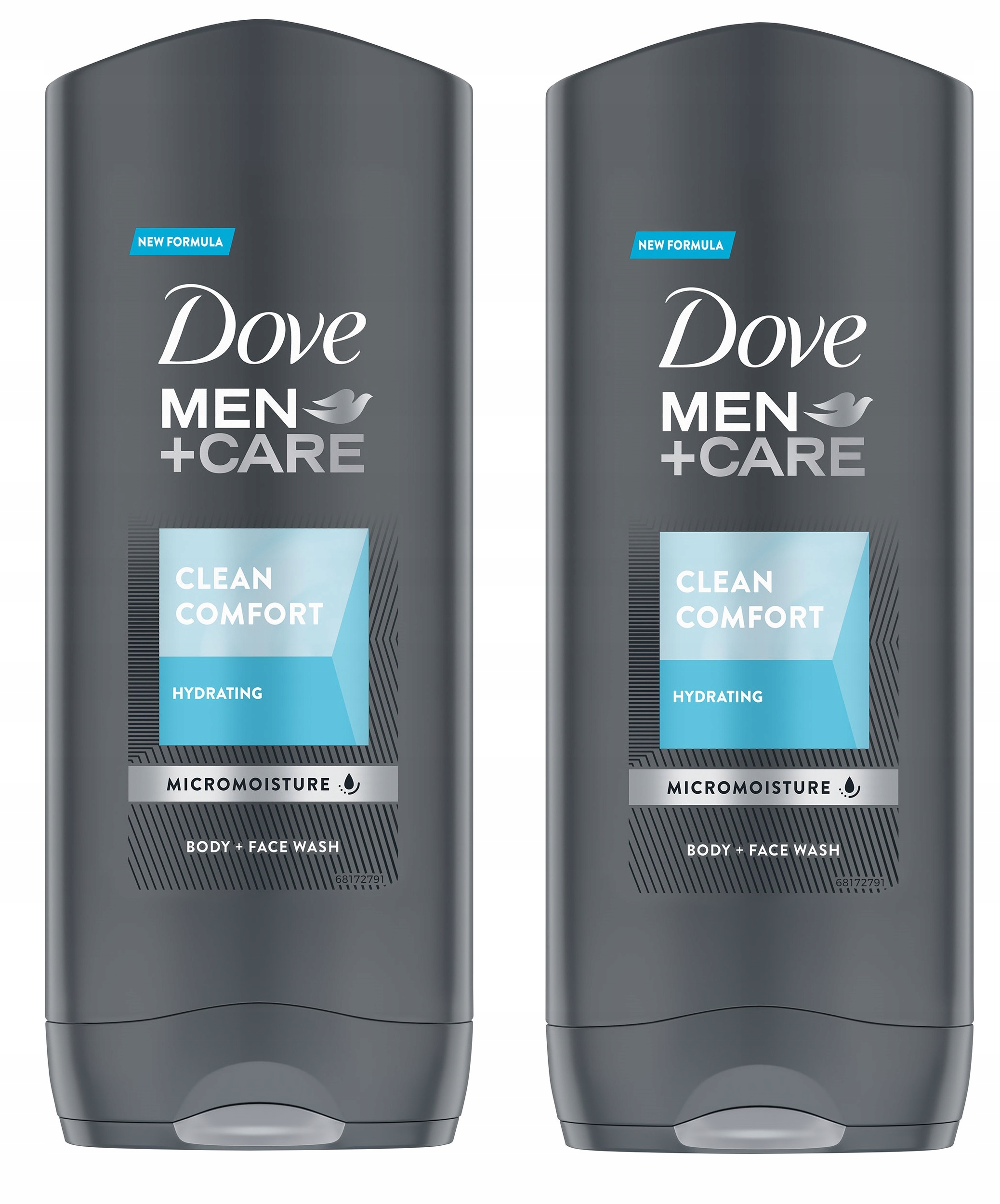 

Dove Men +Care Comfort Żel pod prysznic 2x400 ml