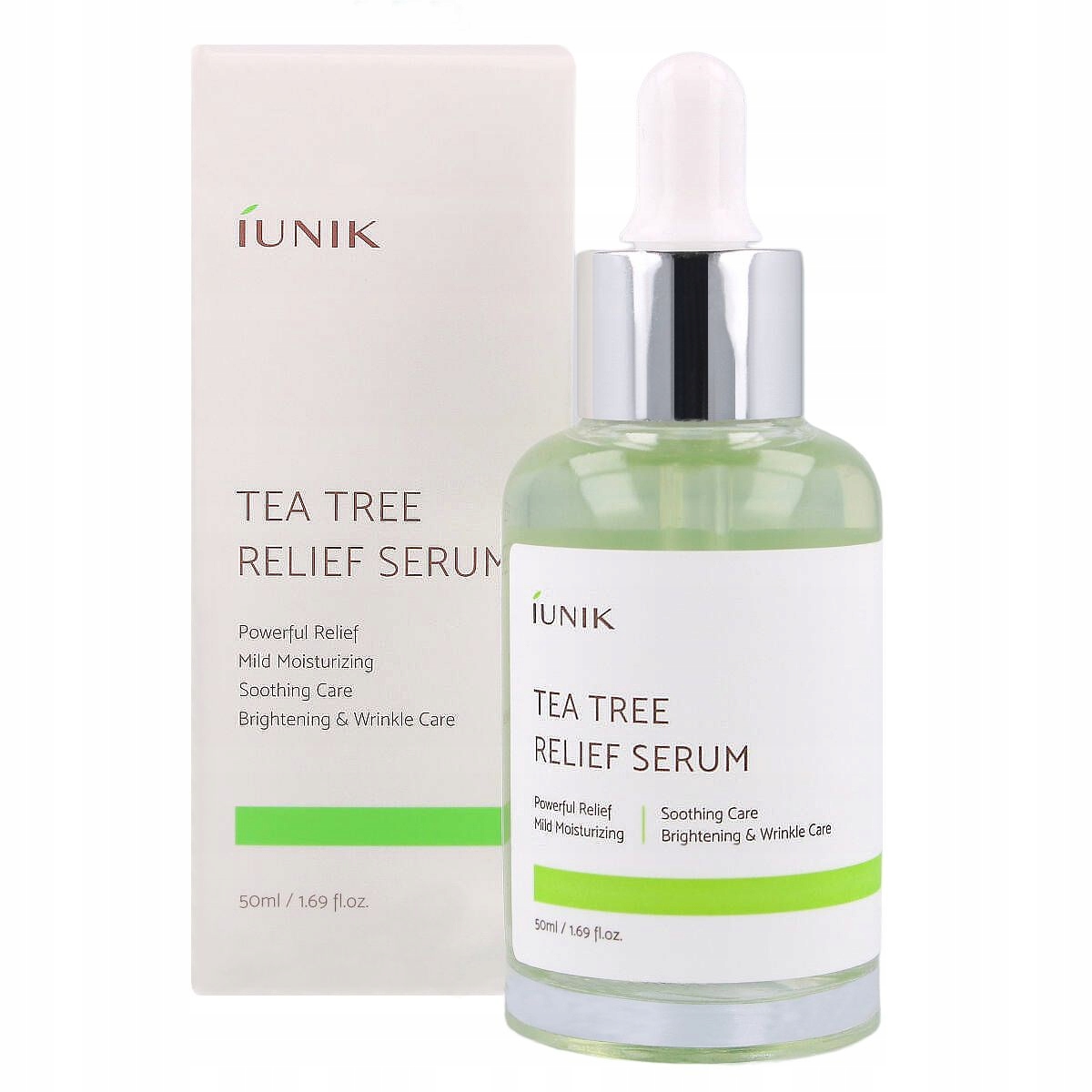 iUNIK Tea Tree Relief Serum 50 ml Zklidňující a regenerační pleťové sérum