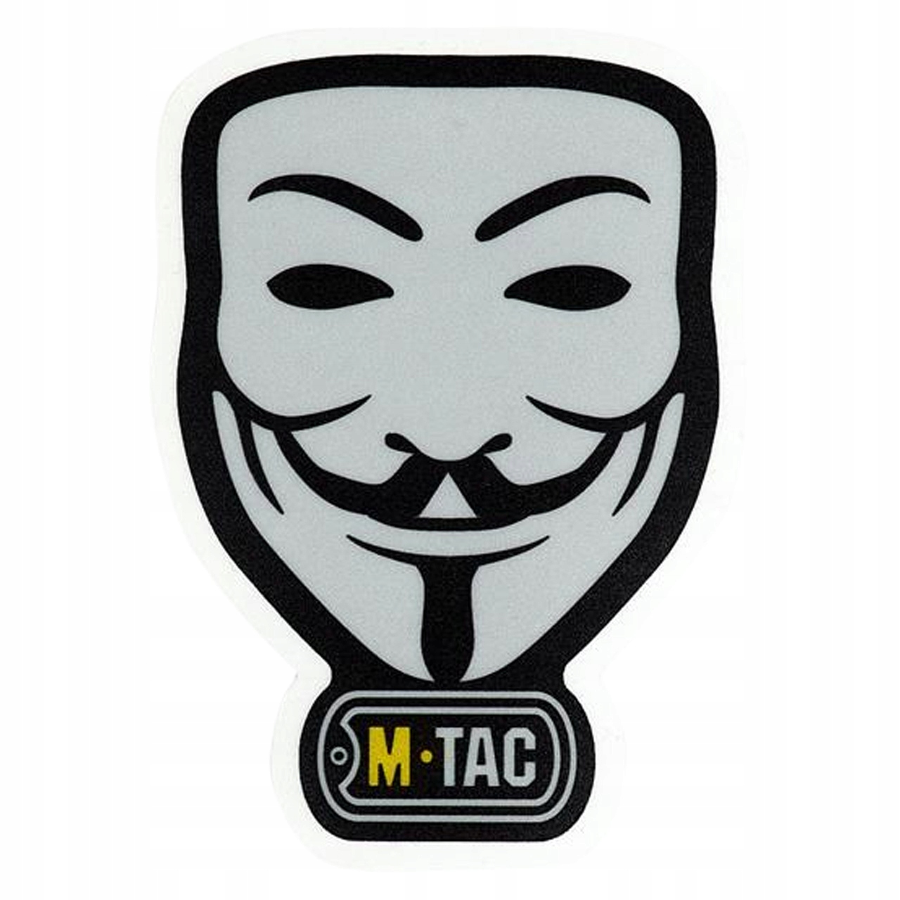 Naklejka Anonymous Twarz Guy Fawkes Anonimowość M-tac Odblaskowa