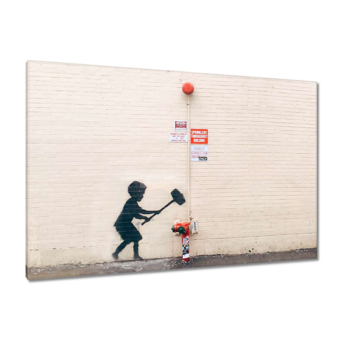 Obrazy 120x80 Banksy Hydrant Graffiti