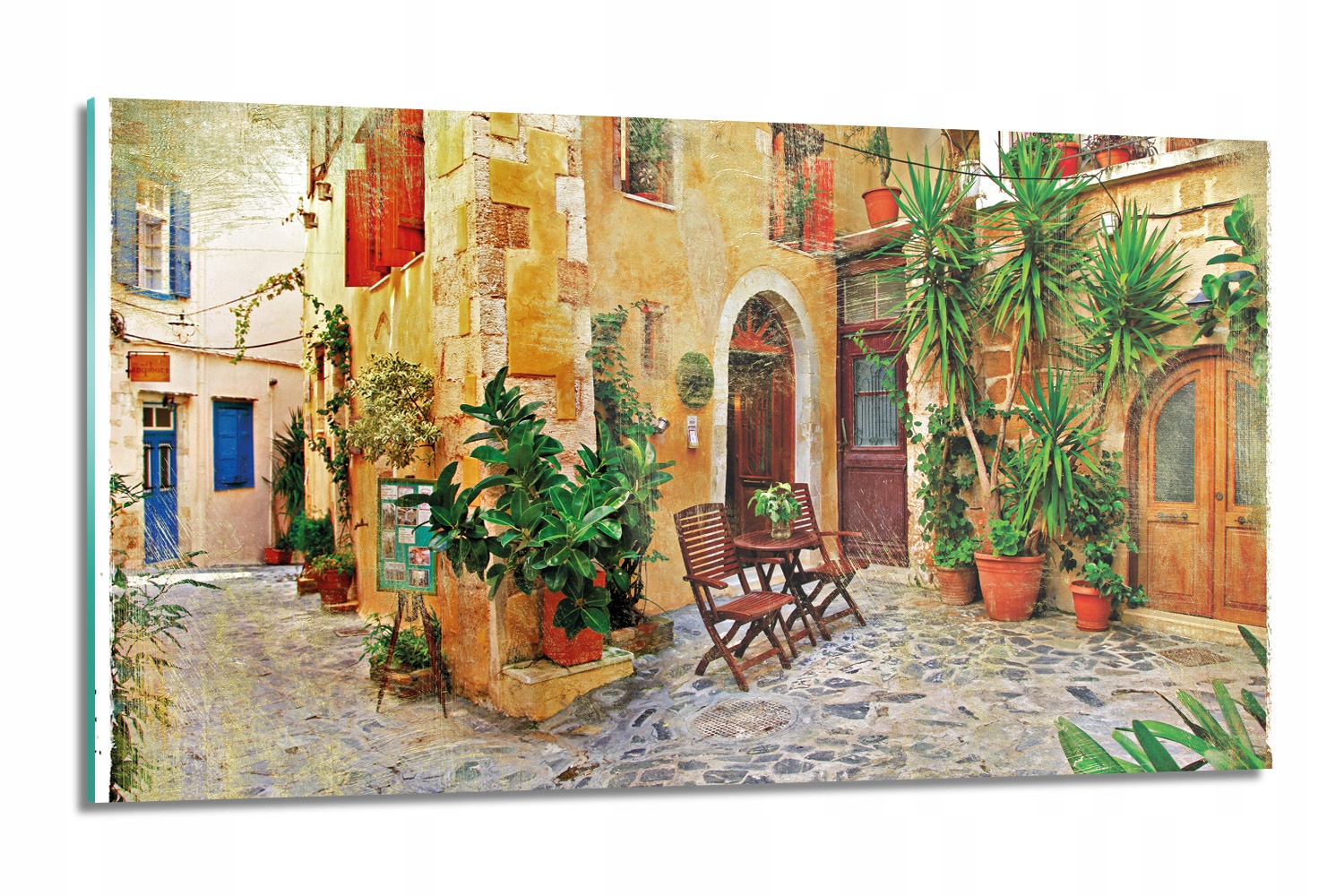 sklenená doska Ulica juka grafika 120x60 nástenná