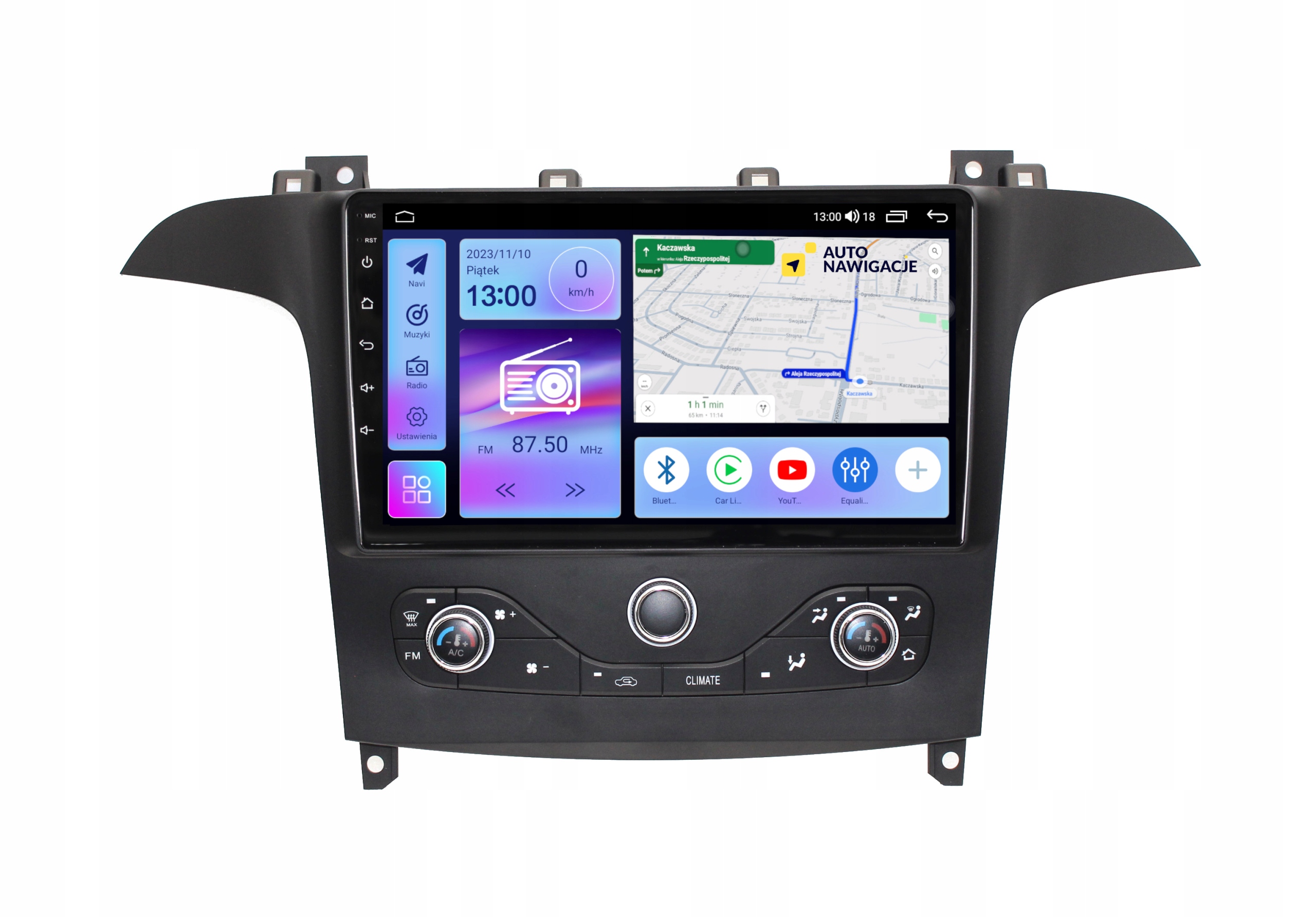 Radio Nawigacja Gps Ford S-max 2006-2015 Android Carplay 8/128 Gb