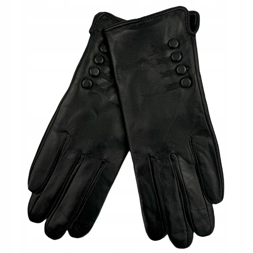 Kožené rukavice Toscanio LG-A1802 L, černé