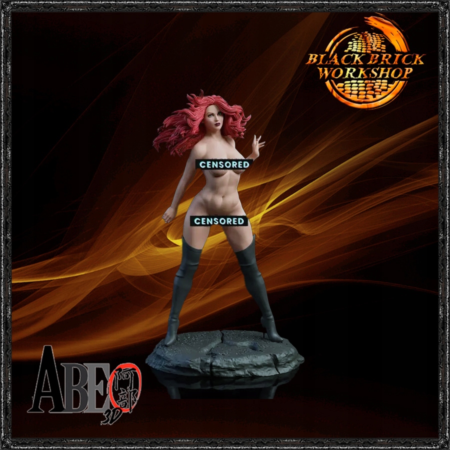 Madelyne Pryor Unpainted Abe 3D Měřítko 1/9 (200mm) (nsfw) 3D tisk