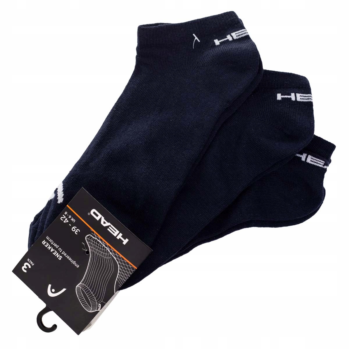 HEAD SKARPETKI STOPKI 3 PARY NAVY r. 35-38 Rozmiar 35-38