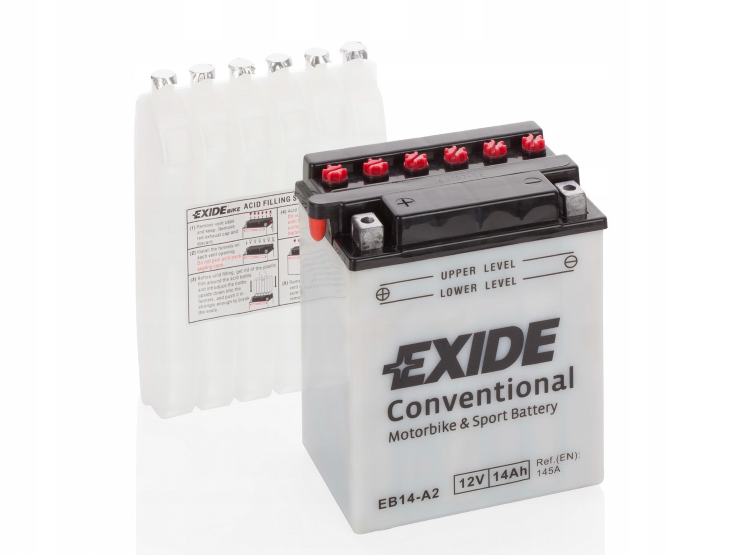 

Akumulator motocyklowy 12V 14Ah Exide EB14-A2