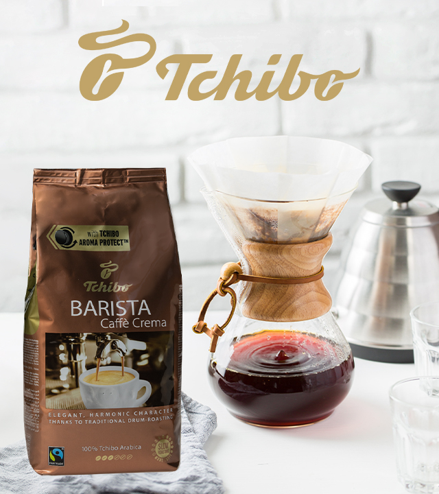 Кофе в зернах TCHIBO BARISTA CAFE CREMA 1 кг торговое название Tchibo Barista Caffe Crema