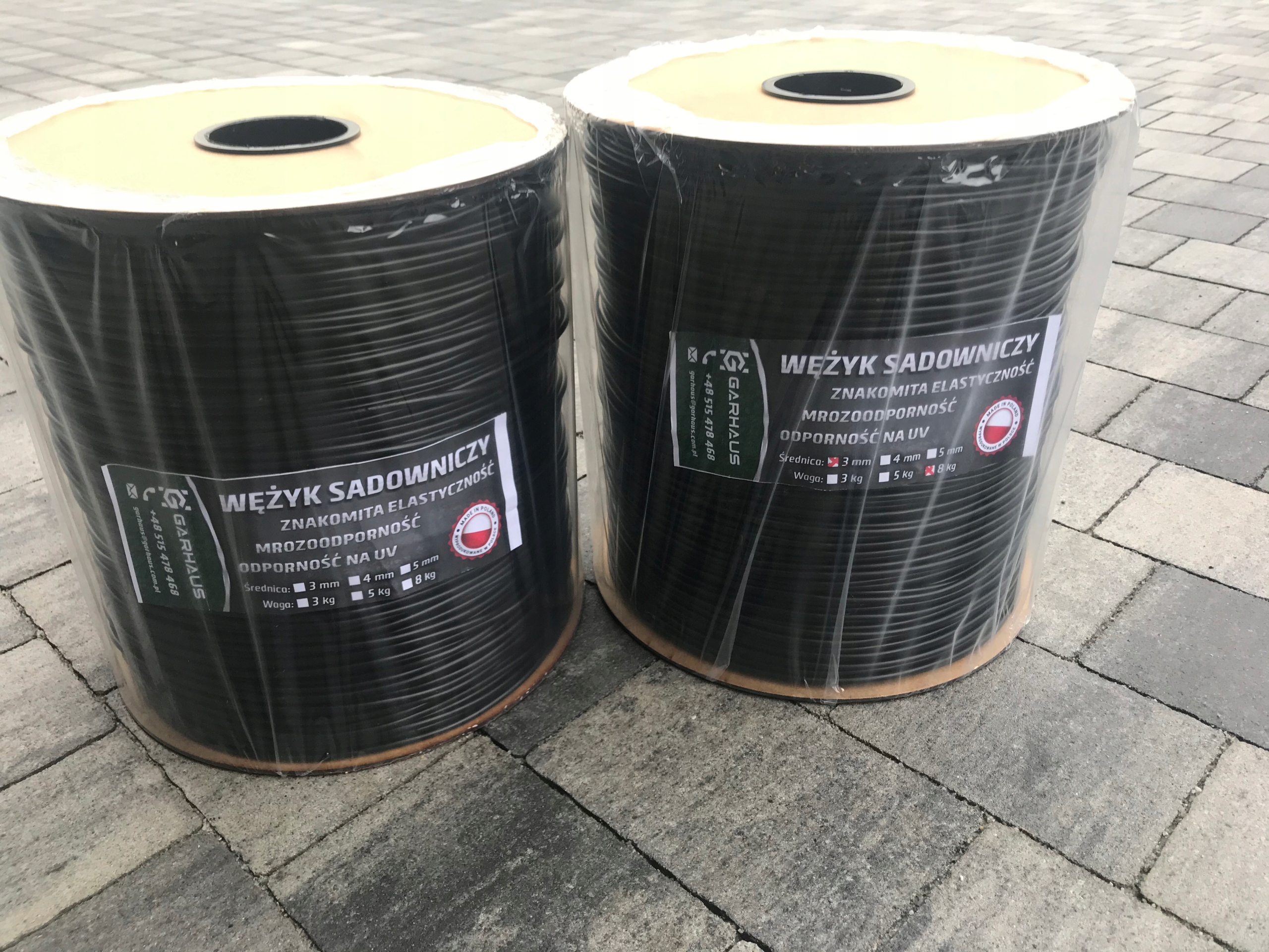 Wężyk sadowniczy mega szpula 8kg ~1120mb fi 3