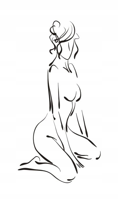 

Naklejka na ścianę obraz sylwetka kobieta Akt 7