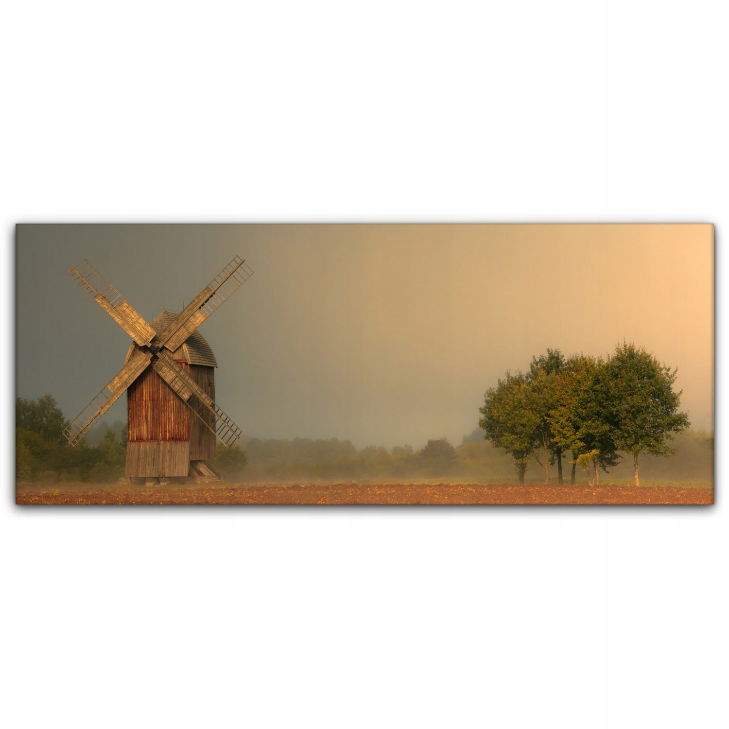 

Canvas na ramie na ścianę 125x50 Młyn Jesień Farma