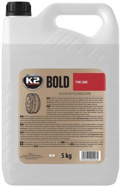 

K2 Bold Czernidło Pielęgnuje Nabłyszcza Opony 5L