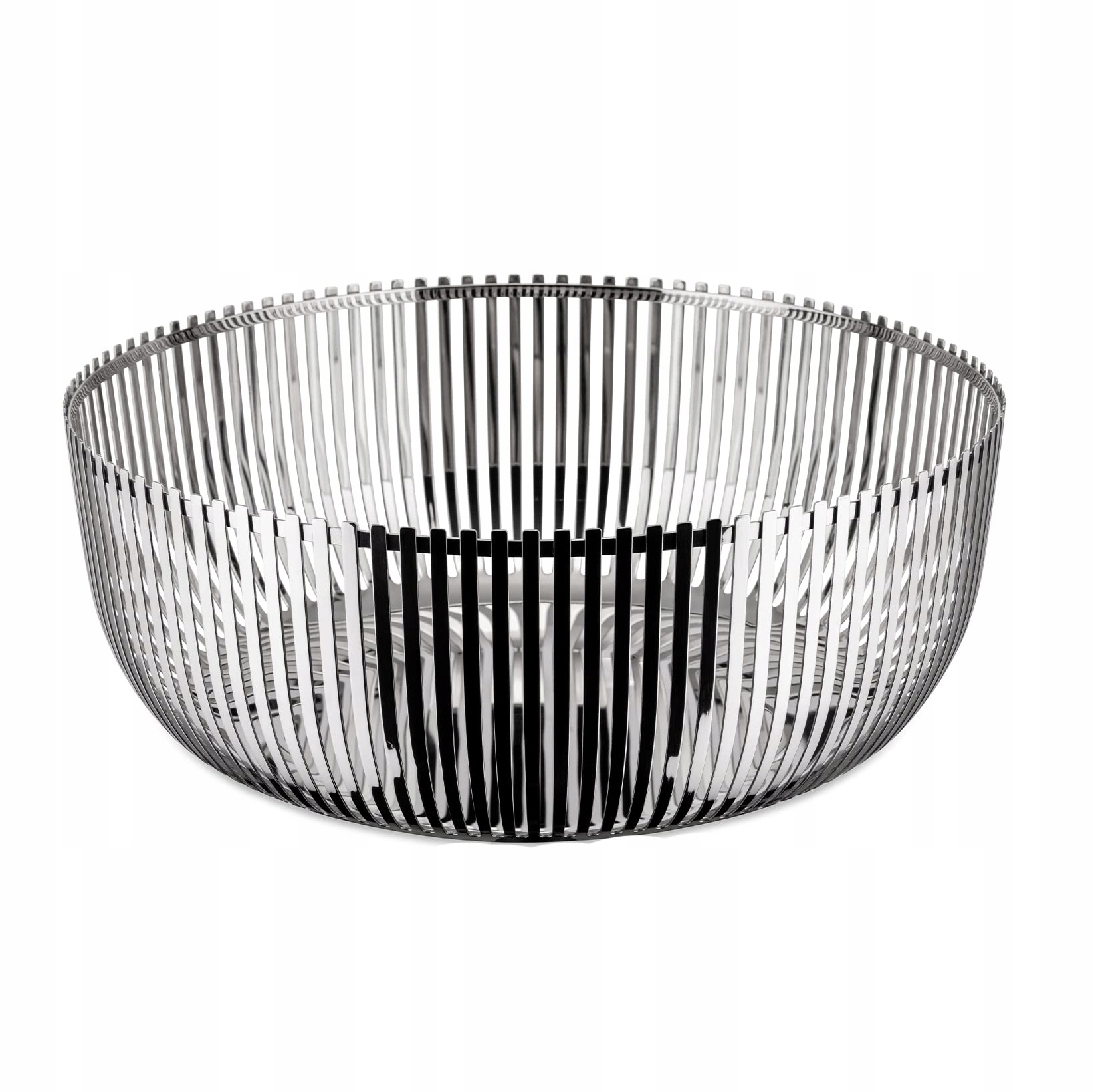 Alessi PCH05/30 Oceľový kôš na ovocie 30 cm strieborný