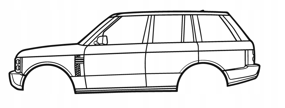 nástěnná dekorace Obraz Auto Land Rover Range Rover L322 (3. generace) 2003