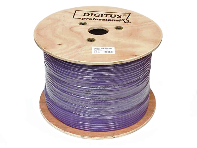 Przewód skrętka F/utp kat.6 drut AWG23 Lsoh Eca 305m Digitus