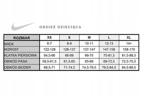 Nike park spodenki juniorskie piłkarskie 128-137cm Płeć chłopcy