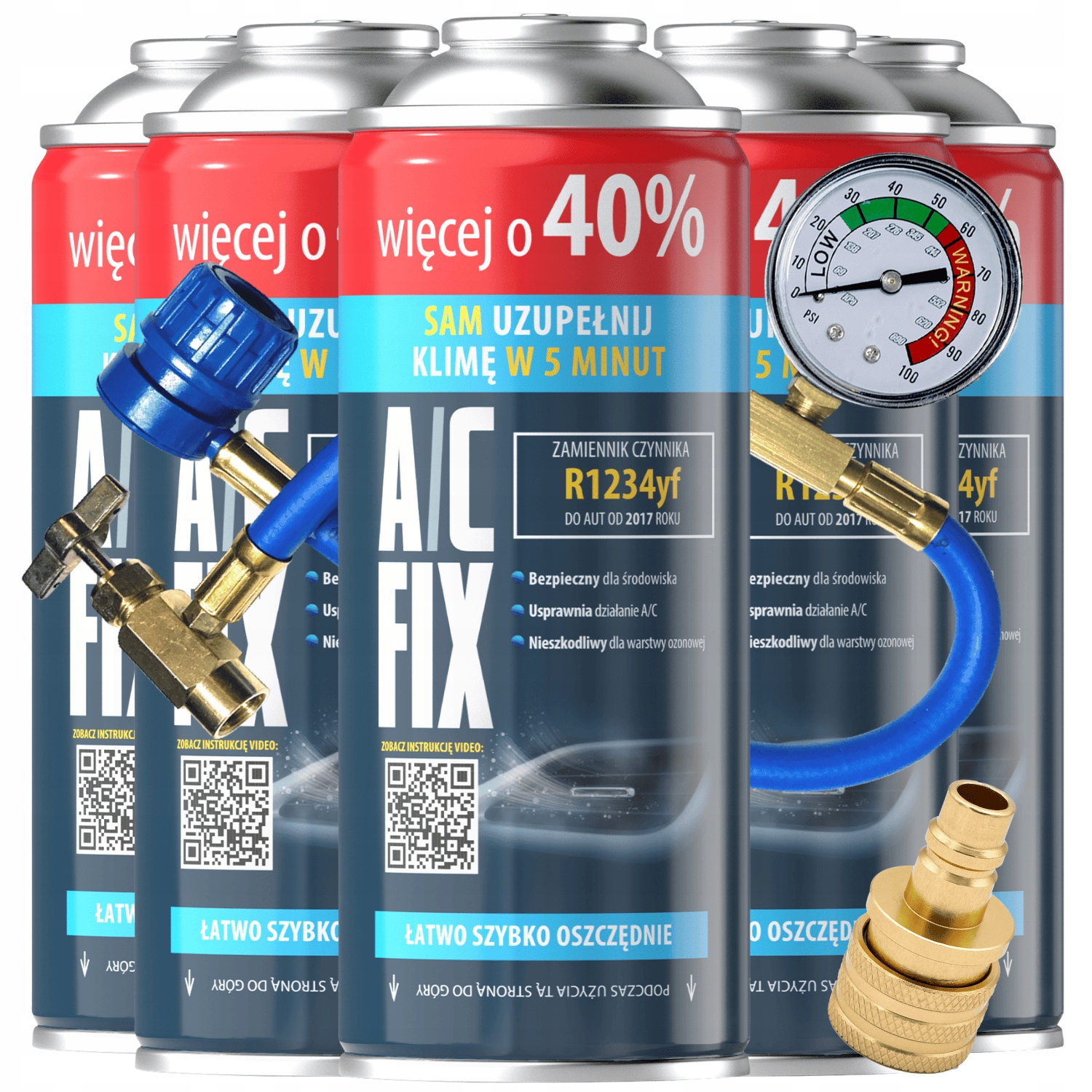 Ac Fix 5 x Plyn R1234yf Kábel Adaptér