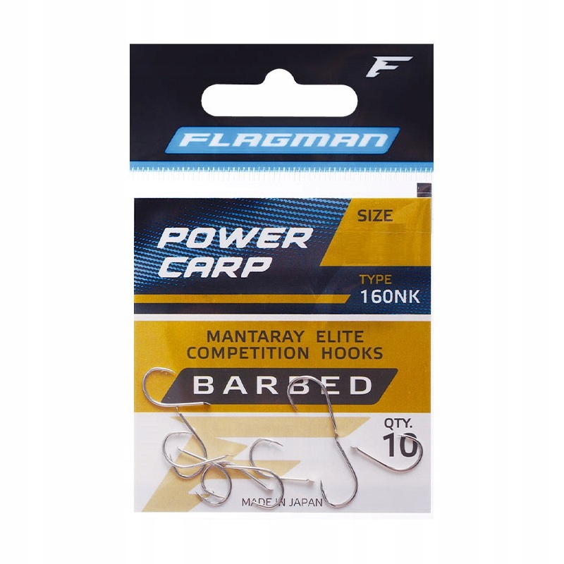 Haczyki Flagman Mantaray Power Carp rozmiar 12 10szt. Na Grunt Feeder Mocne