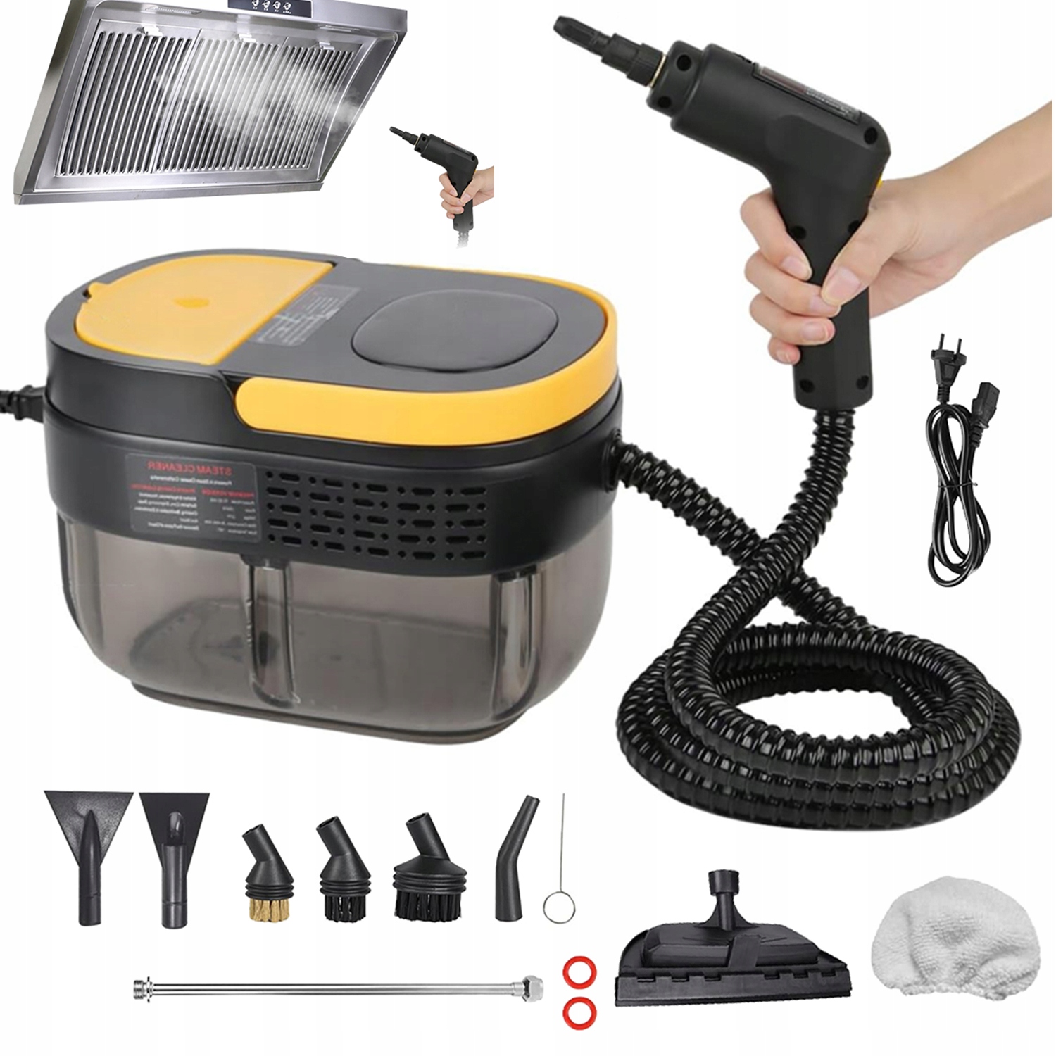 Parní Čistič 2500 W Parní Čistič 1,6 L Čištění Koupelny Kuchyně Auta