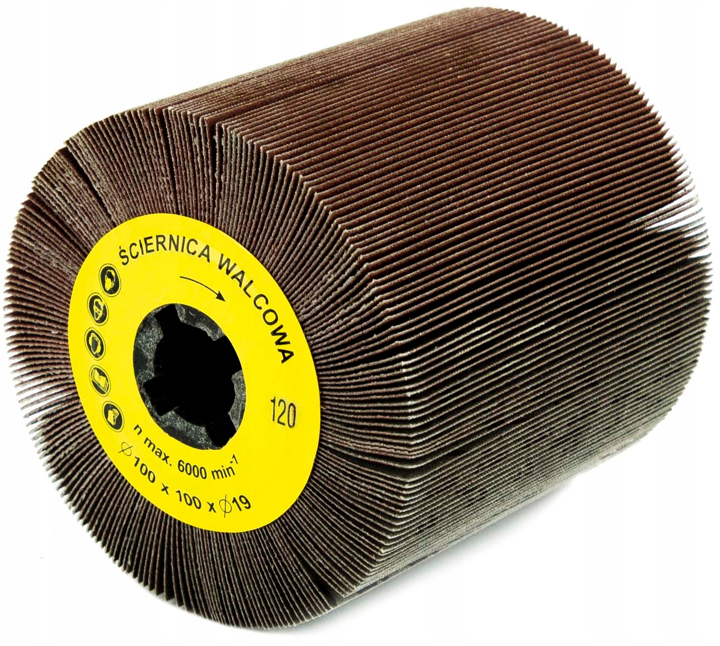 Ролик для сатинування наждачний папір P120 100x100