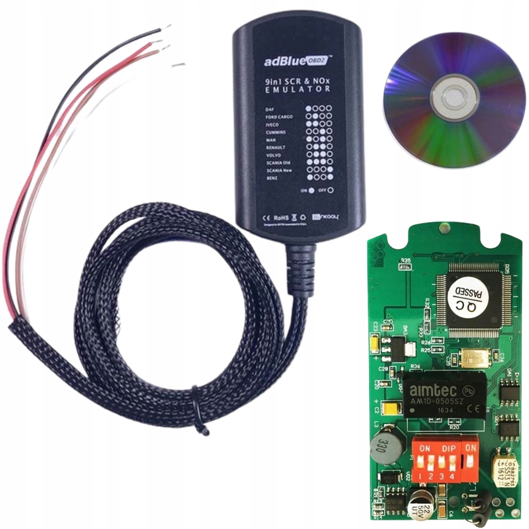 9v1 Emulátor Adblue Pro Man Scania Iveco Ford Daf Volvo Renault Nox Dpf Ecu