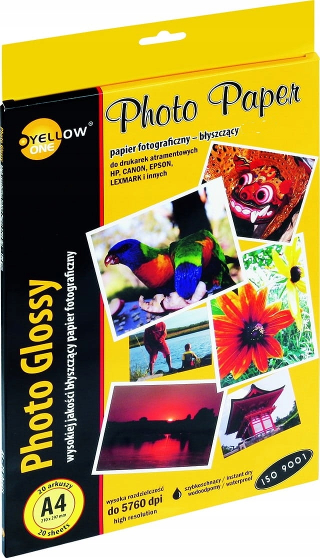 Papier foto błyszczący Yellow One A4 130 g/m² 20 szt.