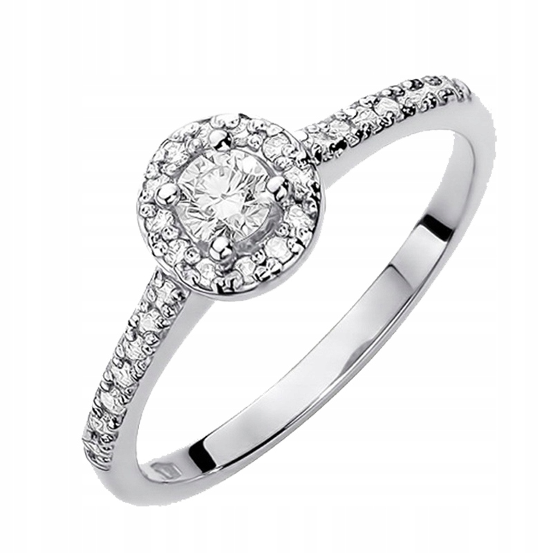 

Zaręczynowy Pierścionek Złoty Z Brylantami 0,52ct