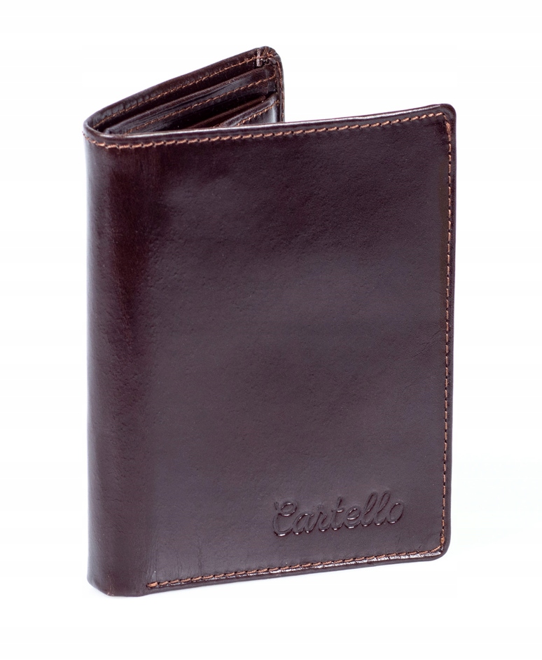 

Skórzany czarny Portfel męski Cartello M210-2