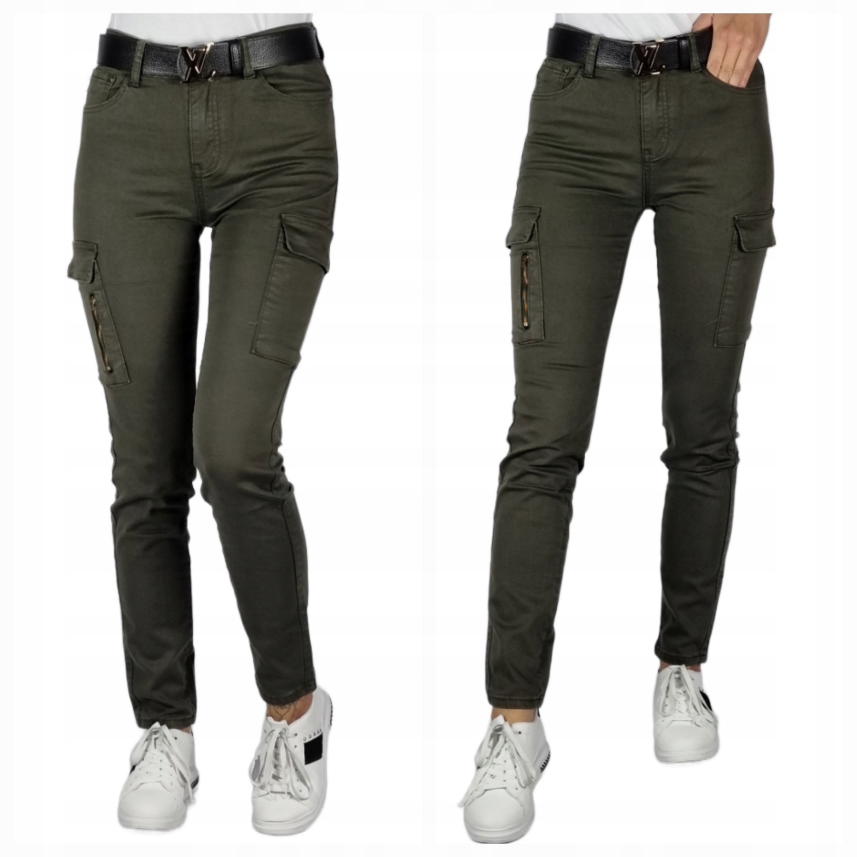 Spodnie Bojówki Khaki Rozmiar 38/M