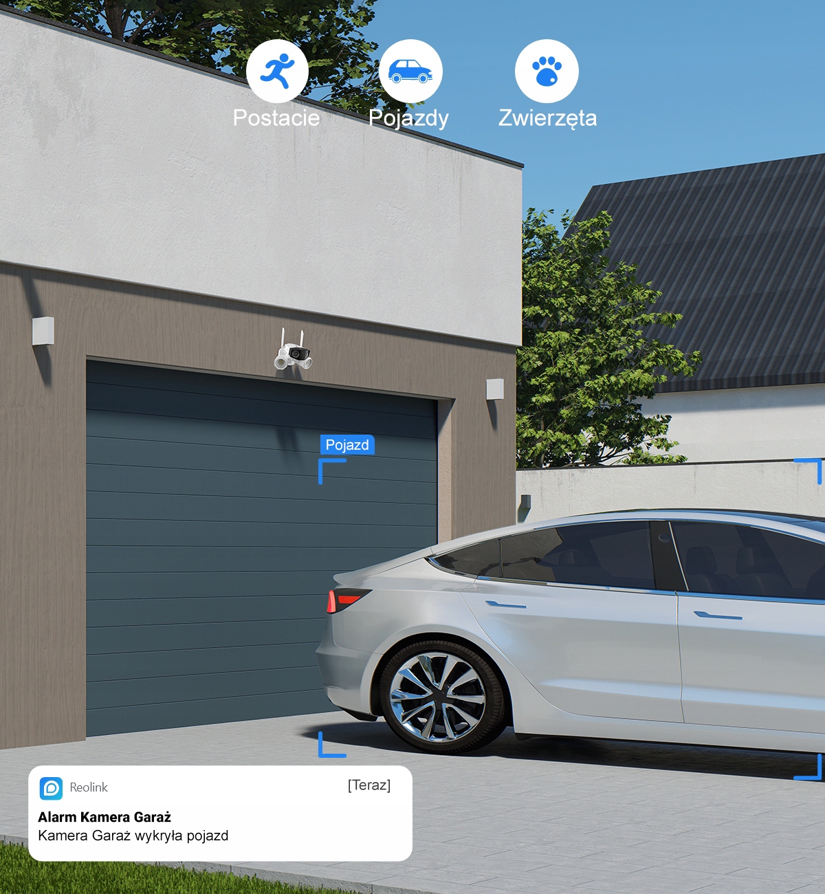 KAMERA WIFI IP Reolink Duo2 8Mpx 4K kąt 180 stopni 2x lampy LED 1800 lumen Rozmiar przetwornika 1/2