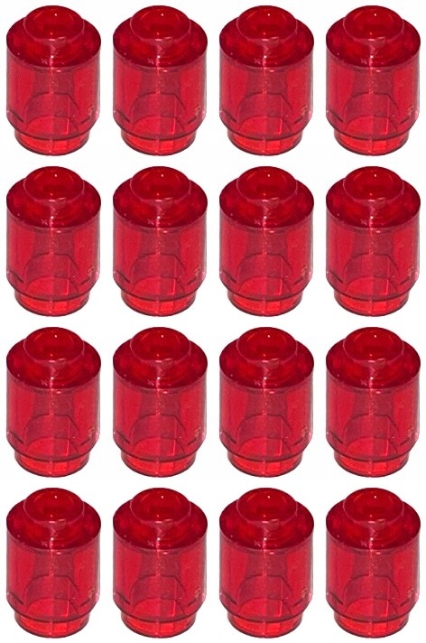 

Lego 3062b Walec 1x1 trans czerwony (5g) 16 szt.
