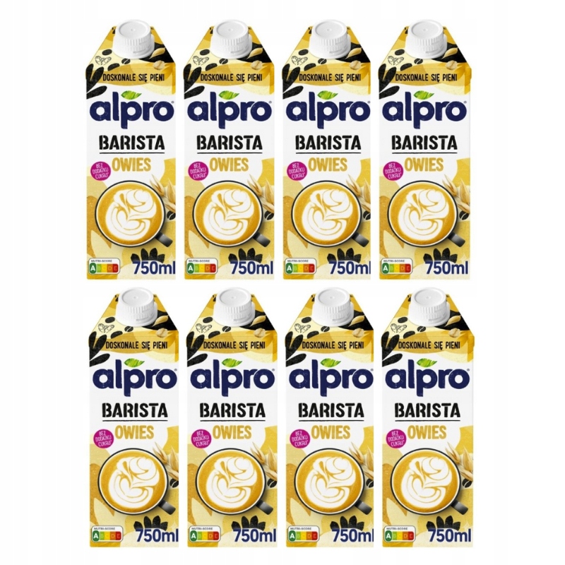 Levně Alpro Barista Rostlinný nápoj bez laktózy a ovesných mléčných výrobků Barista 8 x 0,75 l