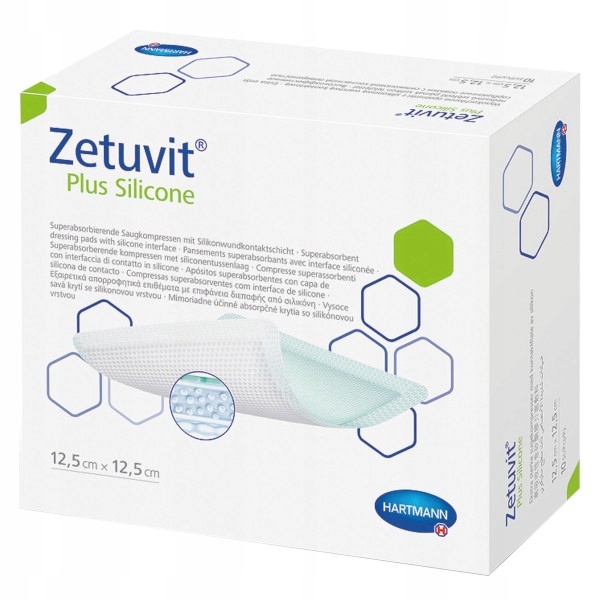 

Zetuvit Plus Silicone 12,5 cm x 12,5 cm 1 sztuka