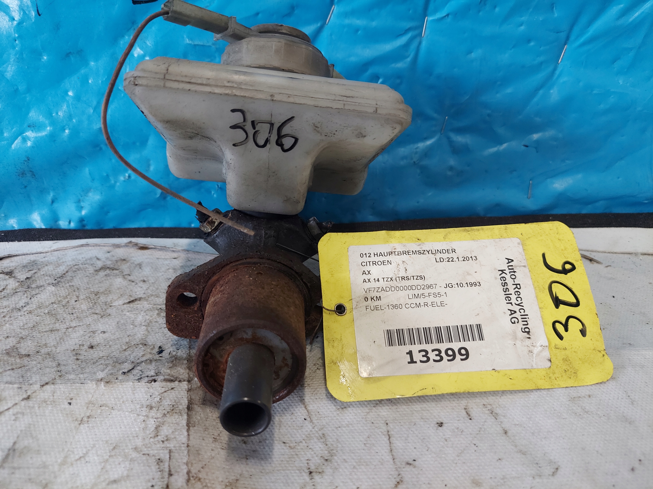 Servo frein CITROEN AX 1.4 B BENDIX